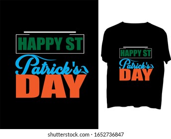 Happy St Patrick's Day  t shirt typography template.