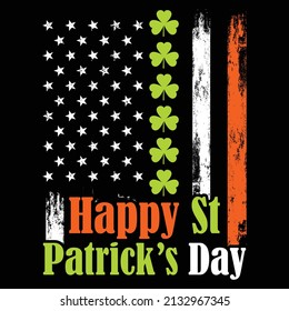 Happy St. Patrick's Day T Shirt Design. 