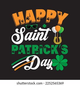 Happy St patrick's day T shirty design  grapgic template