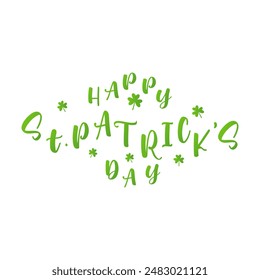 Happy St Patricks Day text design vector illustration