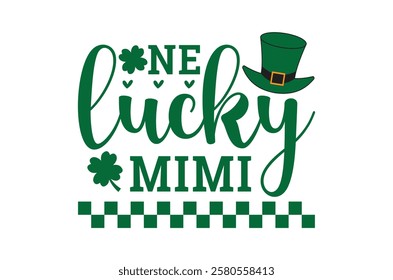 Happy St Patrick's day T-Shirt Design, St. Patrick's day, St Patrick's Day Silhouette Elements, Pack for St. Patrick's Day Celebrations, Lucky, Funny decorated with shamrock