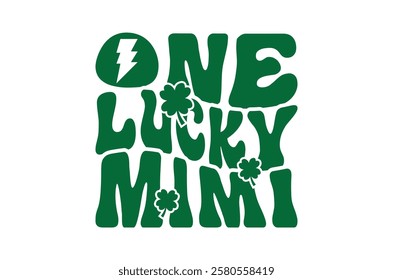 Happy St Patrick's day T-Shirt Design, St. Patrick's day, St Patrick's Day Silhouette Elements, Pack for St. Patrick's Day Celebrations, Lucky, Funny decorated with shamrock