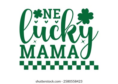 Happy St Patrick's day T-Shirt Design, St. Patrick's day, St Patrick's Day Silhouette Elements, Pack for St. Patrick's Day Celebrations, Lucky, Funny decorated with shamrock