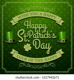 Happy St. Patrick's day typography