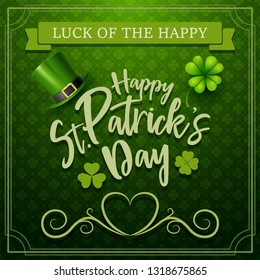 Happy St. Patrick's day typography
