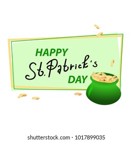 Happy St. Patrick's Day vector illustration.