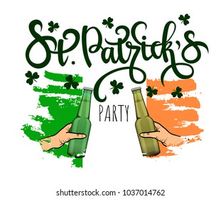 Happy st. Patrick's Day. Vector Ireland holiday