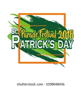 happy st. patrick's day vector background