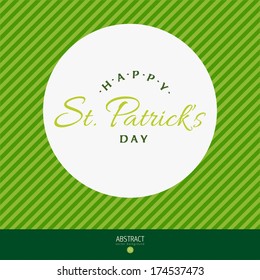 Happy St. Patrick's Day Vector Card or Poster template