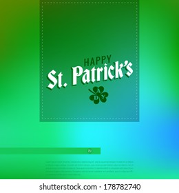 happy st patrick's day vector pattern of reception postcard happy english classical vacation texture traditional holiday background scene celebrating leaf mark celebration green s grinning 4 letterhea