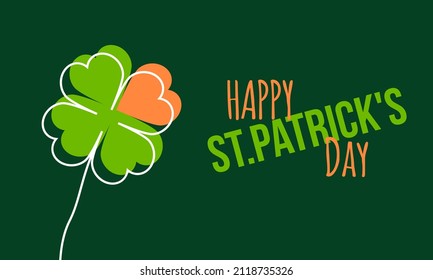 happy st. patrick's day vector illustration