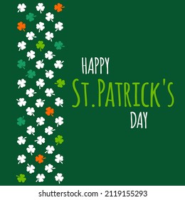 happy st. patrick's day vector illustration