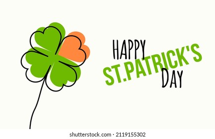 happy st. patrick's day vector illustration