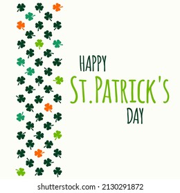 happy st. patrick's day vector illustration