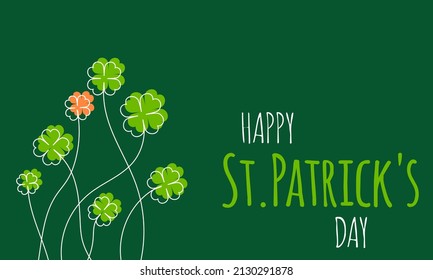 happy st. patrick's day vector illustration
