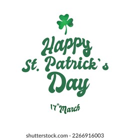 Happy St Patricks Day Vector template, perfect for office, company, school, social media, advertising, printing and more