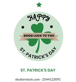 Diseño feliz del Vector del día de San Patricio para irlandés 