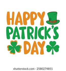 Happy St Patrick's Day Vector typography for St Patrick's day posters