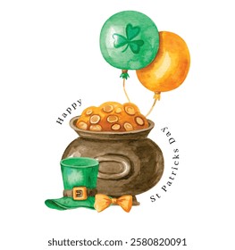 Happy St Patrick's Day vector illustration,  St Patrick's Day vector