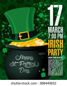 Happy St Patrick's day. Vector illustration