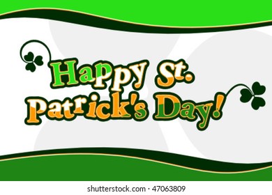 happy st. patrick's day vector