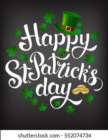 Happy St. Patrick's Day. Vector. 