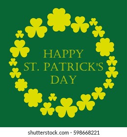 Happy St. Patrick's Day. Vector illustration for your holiday presentation. Greeting card.