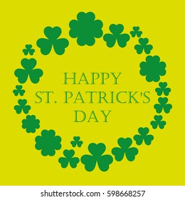 Happy St. Patrick's Day. Vector illustration for your holiday presentation. Greeting card.