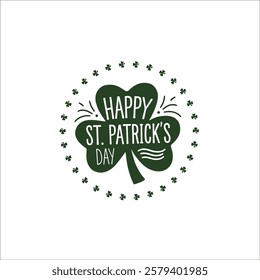 Happy St. Patrick's Day Wreath with Shamrocks  Leprechaun Hat
Festive St. Patrick’s Day Calligraphy in Irish Flag Colors
Classy St. Patrick’s Day Typography Logo with Decorative Clovers
