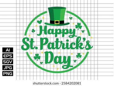 Happy st patricks t shirt design 2025