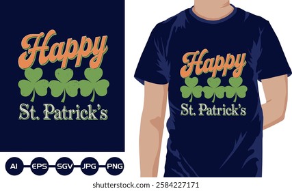 Happy st patricks t shirt design2025