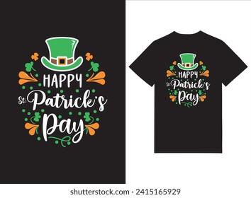 Happy St Patrik's Day - funny irish day lettering in chreckered pattern design for posters, flyers, t-shirts, cards, invitations, stickers, banners, gifts. Hand painted brush pen modern Irish call