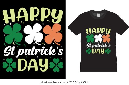 Diseño de camisetas vectoriales del Día de Santa Patrik. Ilustración vectorial del diseño de camisetas del Día de San Patricio. Diseño de camisetas del Día de San Patricio listas para imprimir, afiche, pancarta, adhesivo, regalo, tarjeta, vaina