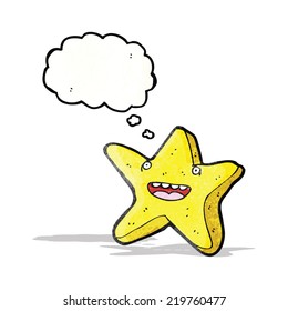 caricatura de estrella feliz