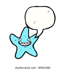 Happy-Seesterne mit Sprech-Cartoon