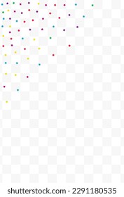 Happy Stars Celebration Vector Transparent Background. Fun Starfall Illustration. Carnaval Constellation Card. Falling Rain Christmas Pattern.