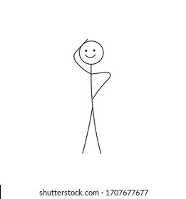 Cartoon Stick Figure Drawing Conceptual Illustration Stock Vector ...