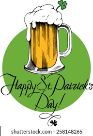 Happy St.Patrick Day! Vector illustration.