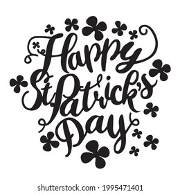 happy St.Patricks day background inspirational positive quotes, motivational, typography, lettering design