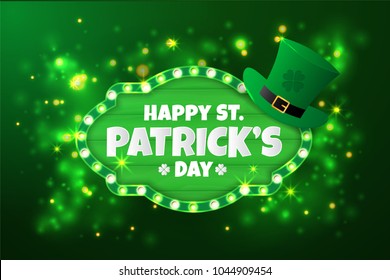 Happy St.Patrick's Day Background. Vector illustration