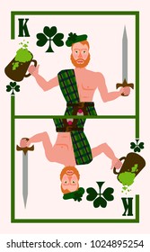 Happy St.Patrick's Day Card. Vector illustration