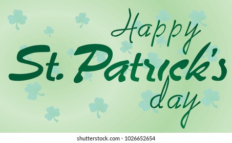 Happy St.Patrick's day card. vector illustration
