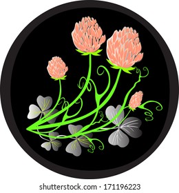 Happy St.Patrick`s Day. Floral background