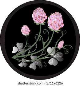 Happy St.Patrick`s Day. Floral background