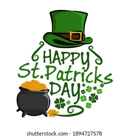 happy st.patricks day in vector design