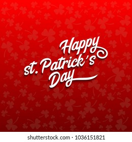 Happy st.Patricks Day Vector illustration