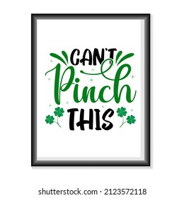 Happy St.Patric's Day typography on white background vector. Happy Saint Patrick's Day Vector illustration for T-Shirts, Mugs, Bags, Poster Cards, and much more.