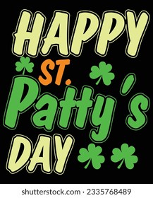 Happy st.patt's day print template t shirt design