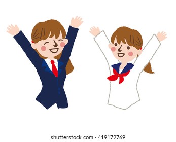 happy student / vector eps10 illustration