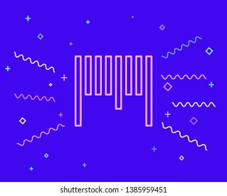 Happy style Barcode vector icon, label symbol.